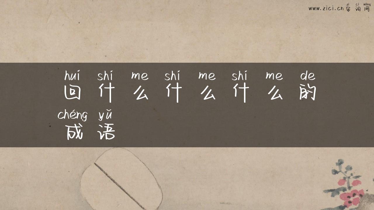 回什么什么什么的成语