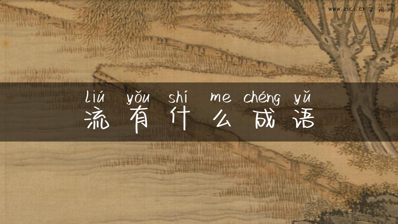 流有什么成语