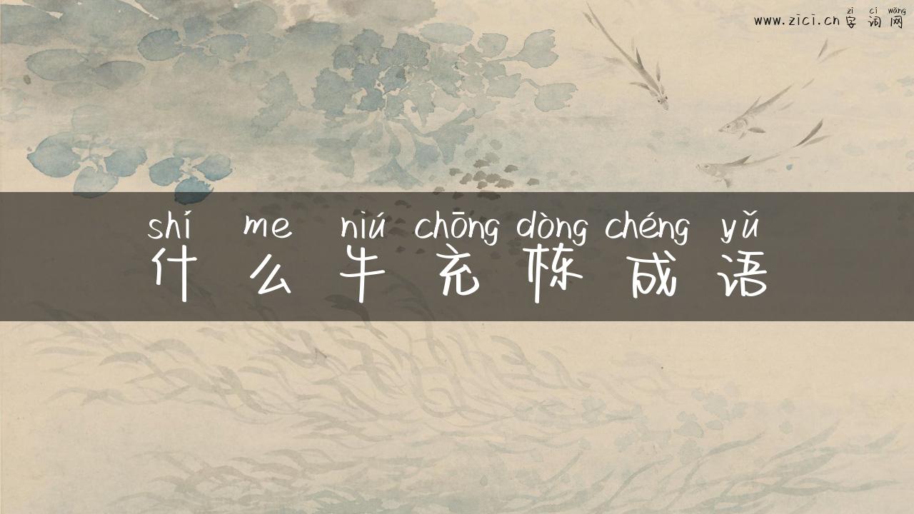 什么牛充栋成语