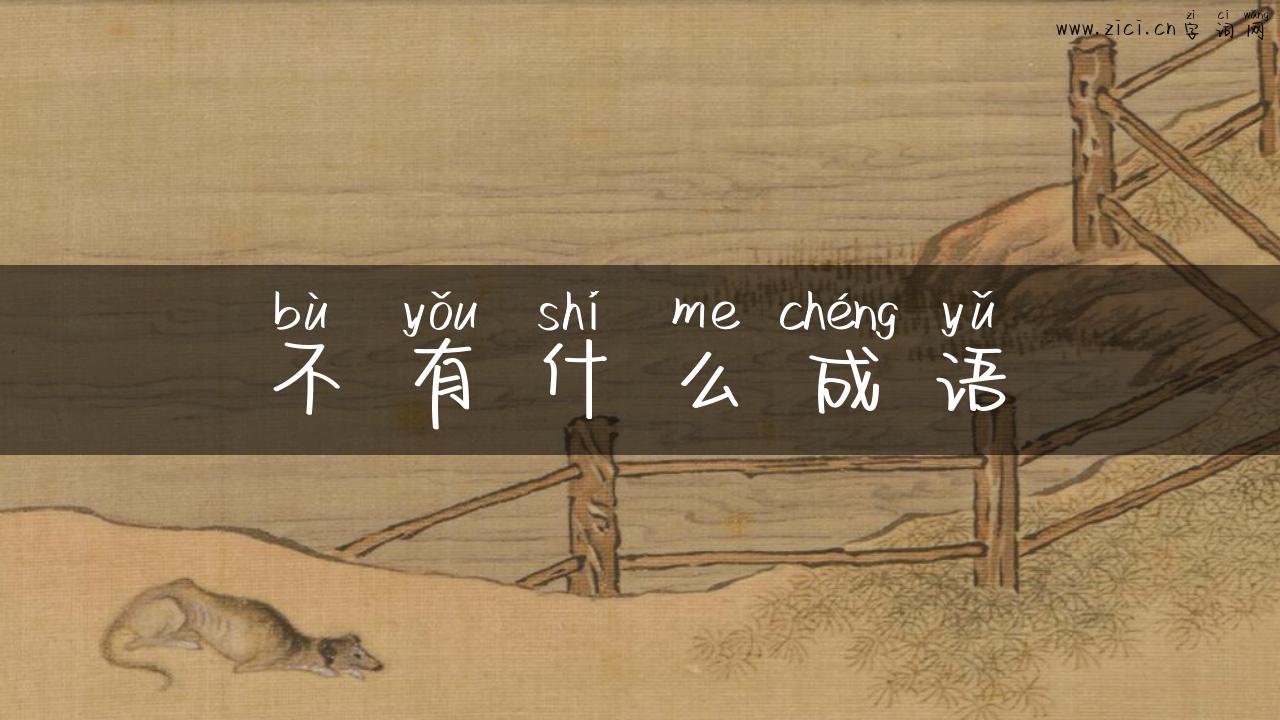 不有什么成语