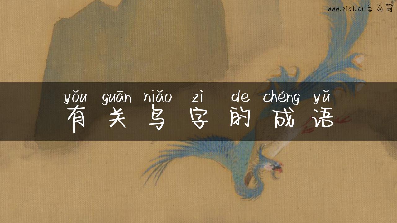 有关鸟字的成语