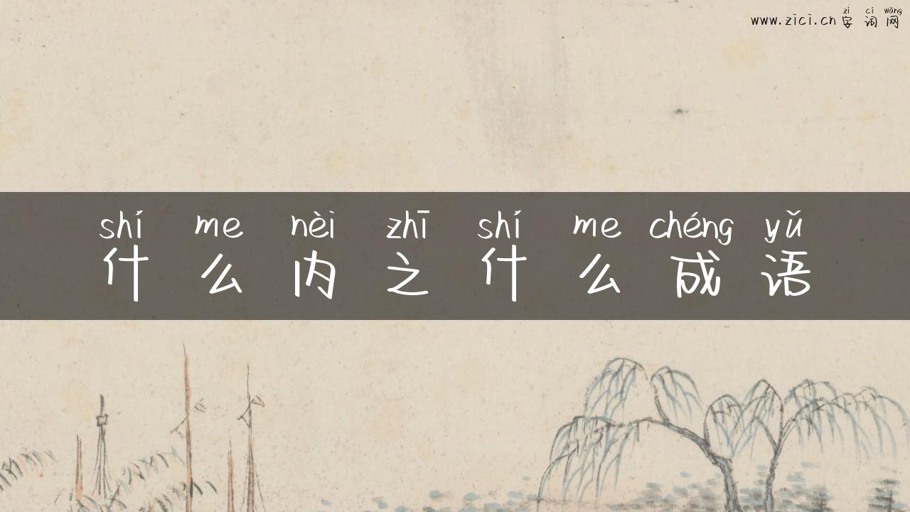 什么内之什么成语