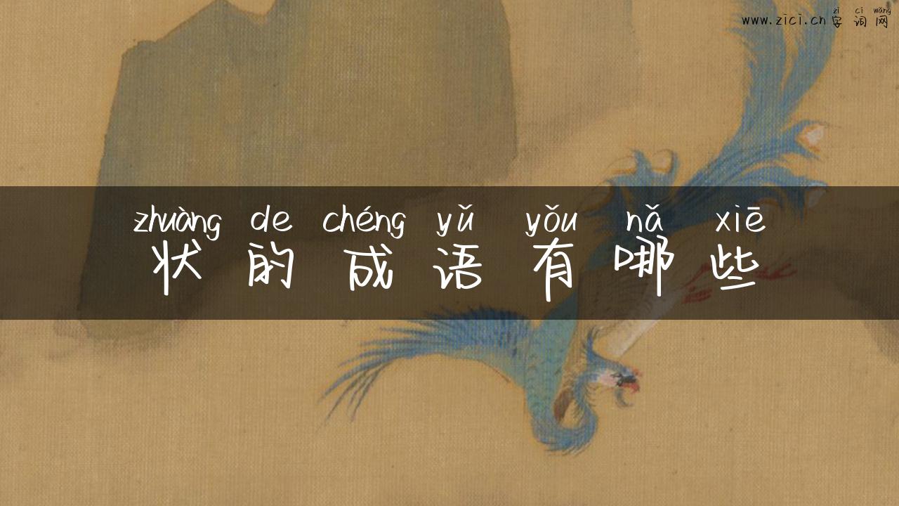 状的成语有哪些