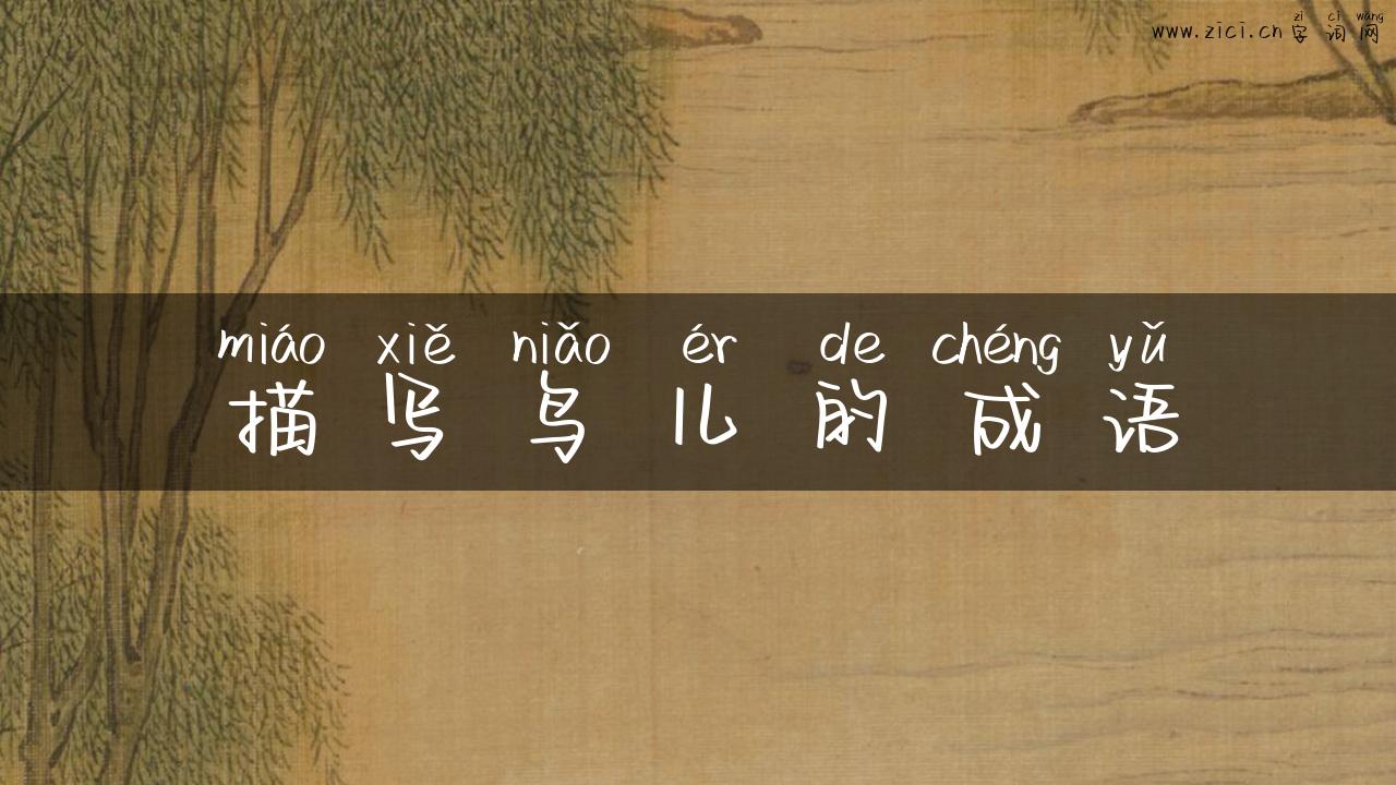 描写鸟儿的成语