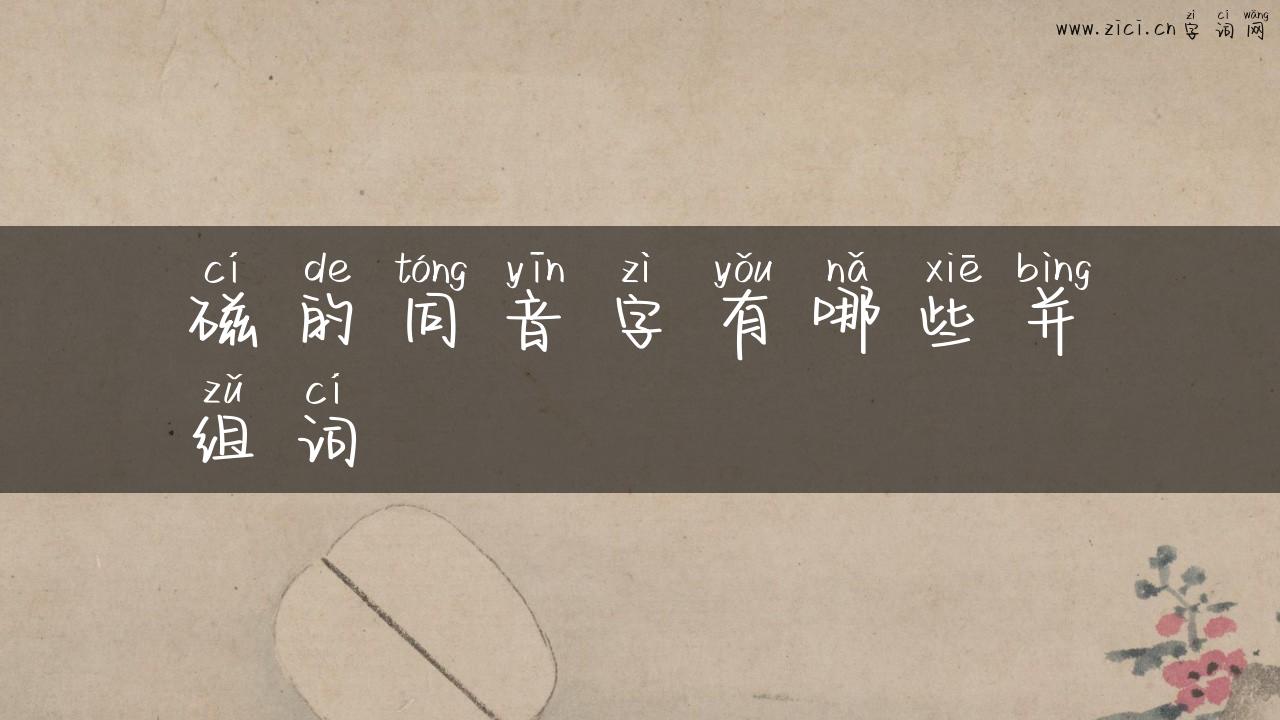 磁的同音字有哪些并组词