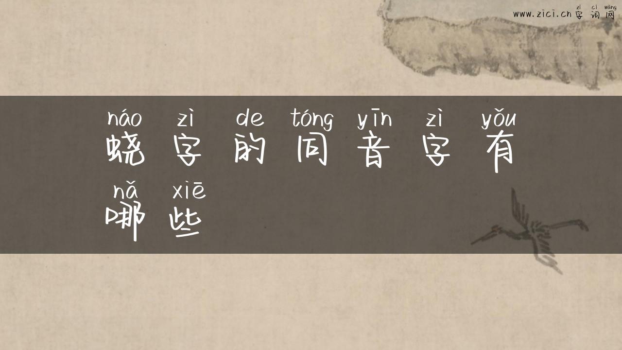蛲字的同音字有哪些