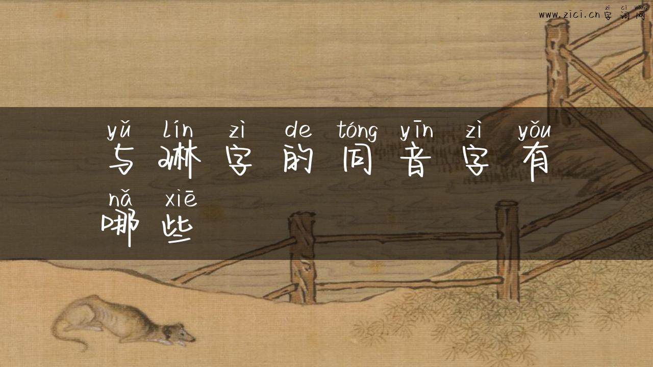 与琳字的同音字有哪些