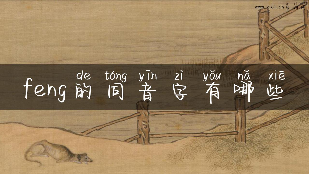 feng的同音字有哪些
