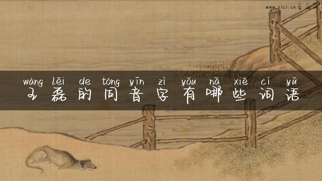 王磊的同音字有哪些词语
